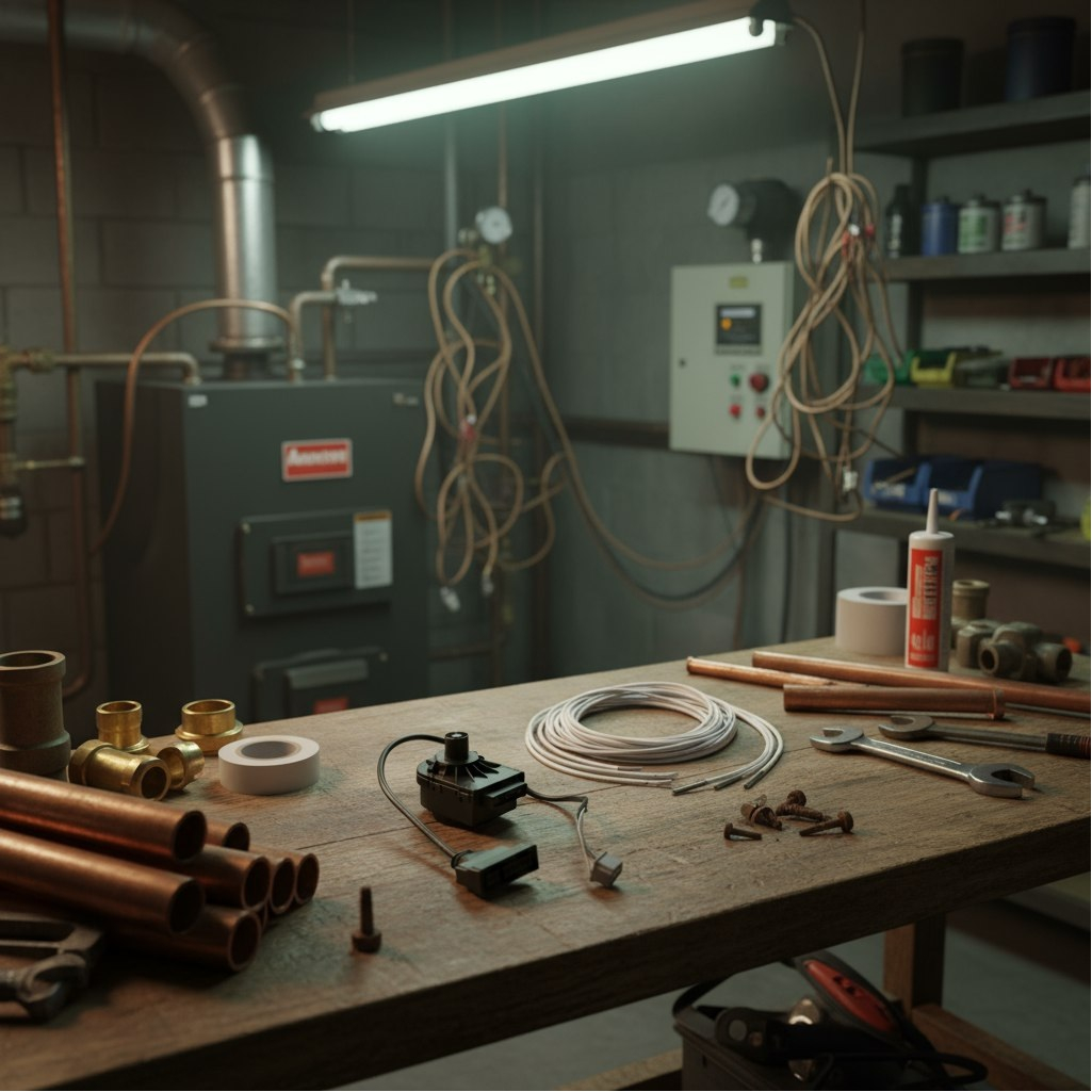 Комплект привод мотора клапана Baxi, провод 1.2 м + датчик NTC 10кОм, Beta 3435, 2 м