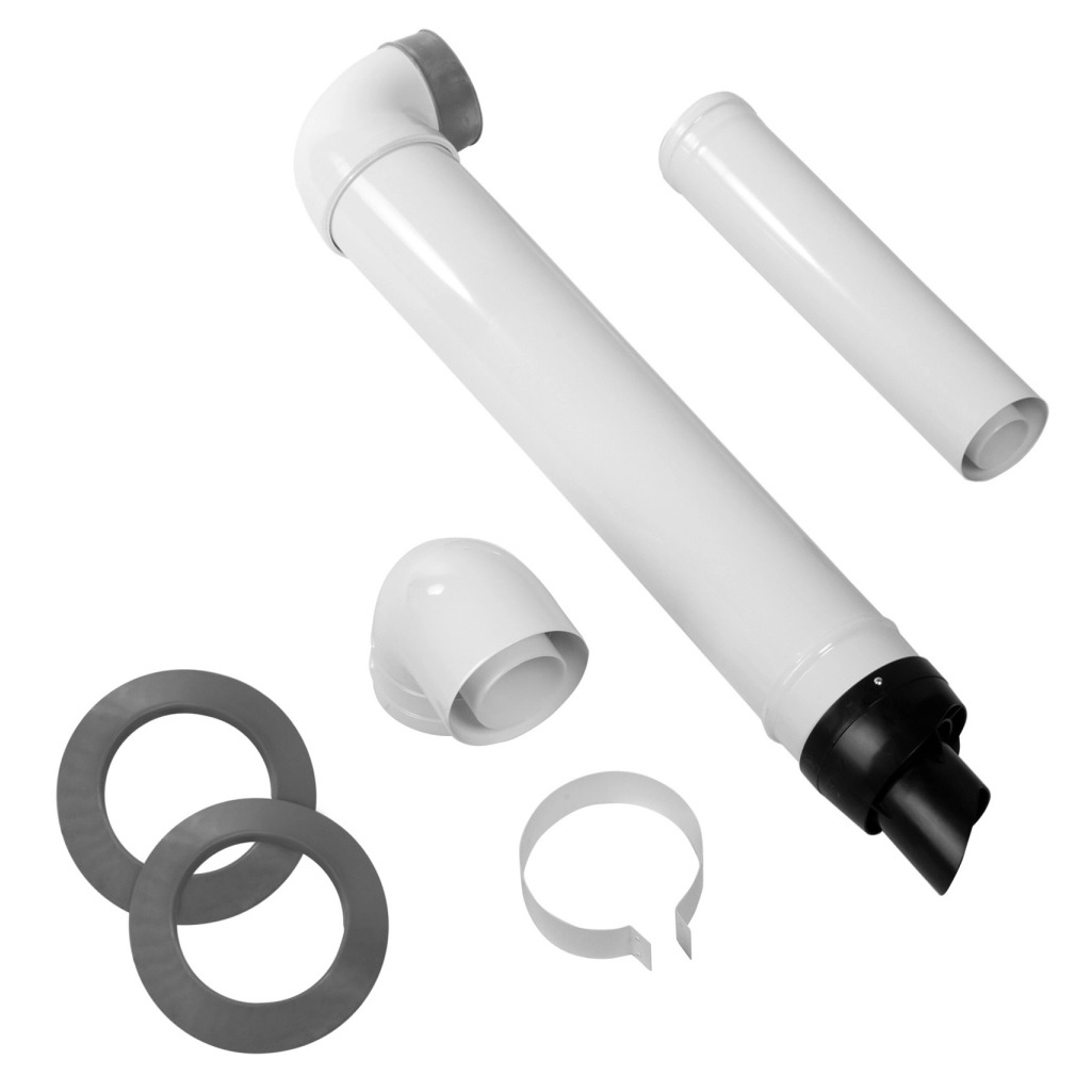 Комплект Royal Thermo RTF20.030, дымоход коаксиальный, 60/100 универсальный, для конденсационных котлов