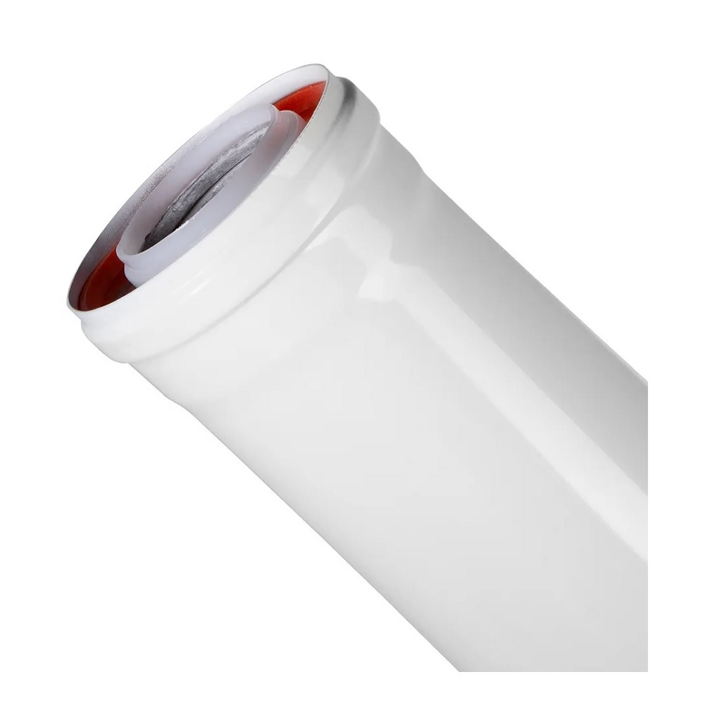 Удлинитель дымохода коаксиальный Essan TR.6025, НФ-77785988, D 60/100 мм, L=250 мм, цвет белый