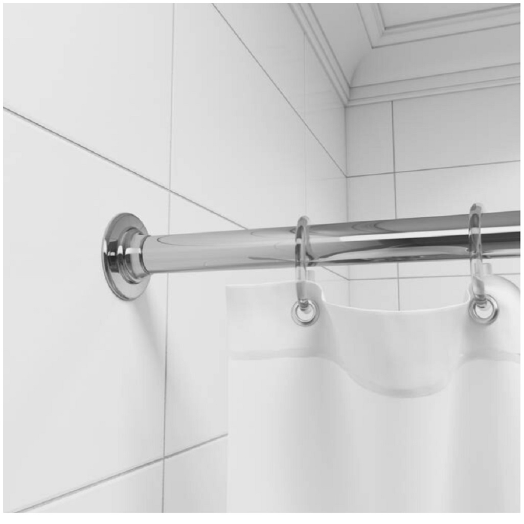 Штанга для ванной Iddis Elegante 050A200I14, угловая, алюминий, 90-180 см, хром