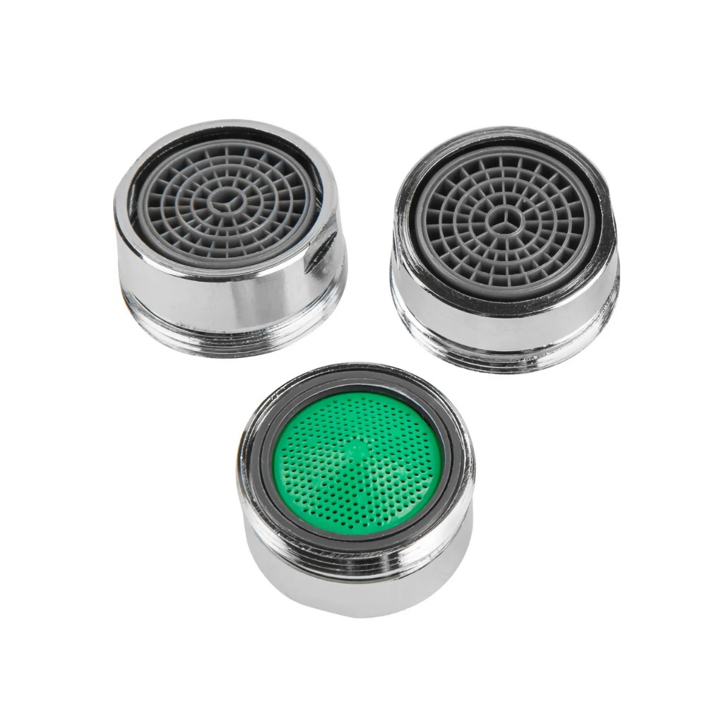 Аэратор для смесителя AV Engineering AVSSS-079x3, наружная резьба, в упаковке 3 штуки, хром