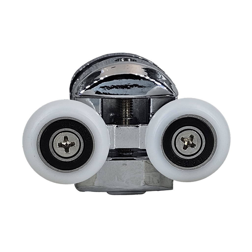 Ролики для душевой кабины 2-25МК2, диаметр 25 мм, 4 двойных верхних, 4 двойных нижних, хром