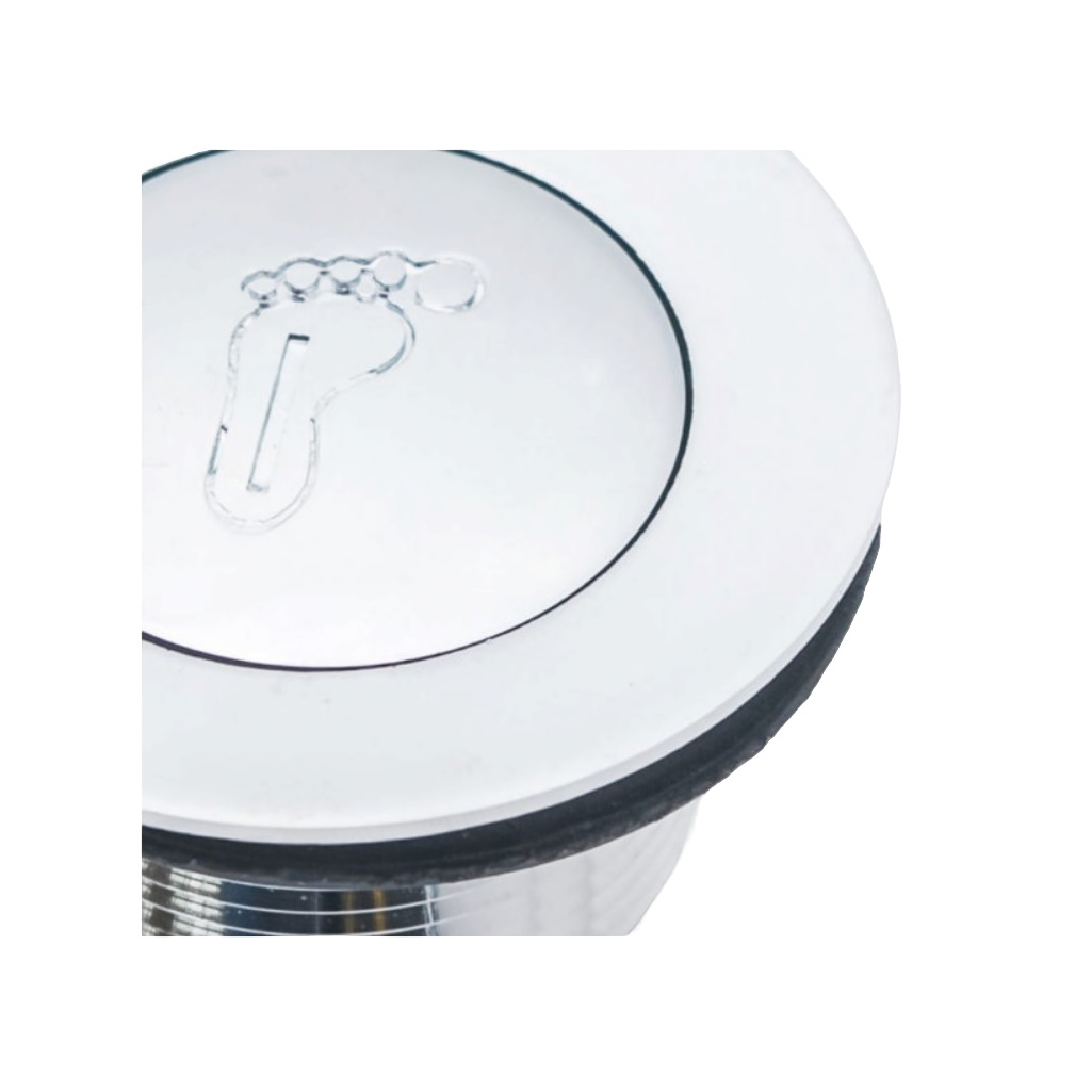 Слив нажимной Click-Clack СНП-04, 65 мм, с сеткой для низкого и высокого поддона, с гидрозатвором 