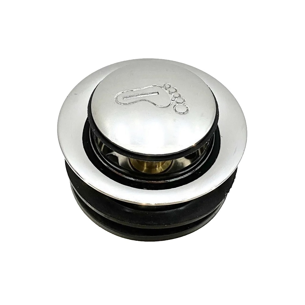 Слив нажимной Click-Clack СНП-04, 65 мм, с сеткой для низкого и высокого поддона, с гидрозатвором 