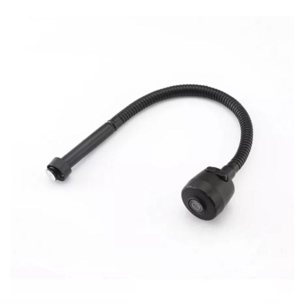 Излив для кухонного смесителя Frap F7310-6, гибкий, 41 см, черный