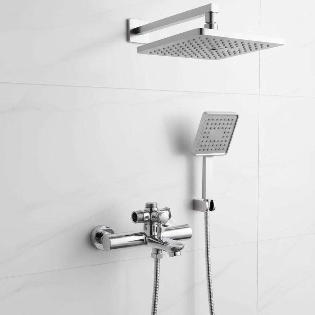 Дивертор для смесителя Frap FААА 1277-2604, кнопочный,  латунь, хром