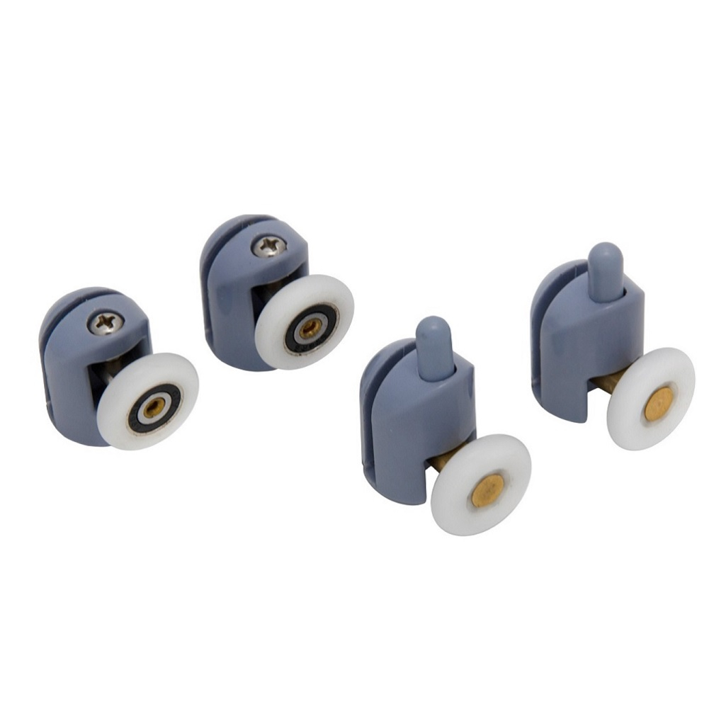 Комплект роликов для душевой кабины MasterProf №2, диаметр 23-25 мм, в упаковке 4 штуки