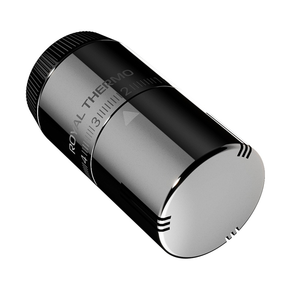 Термоголовка жидкостная Royal Thermo Design М30х1.5 пластик, хром