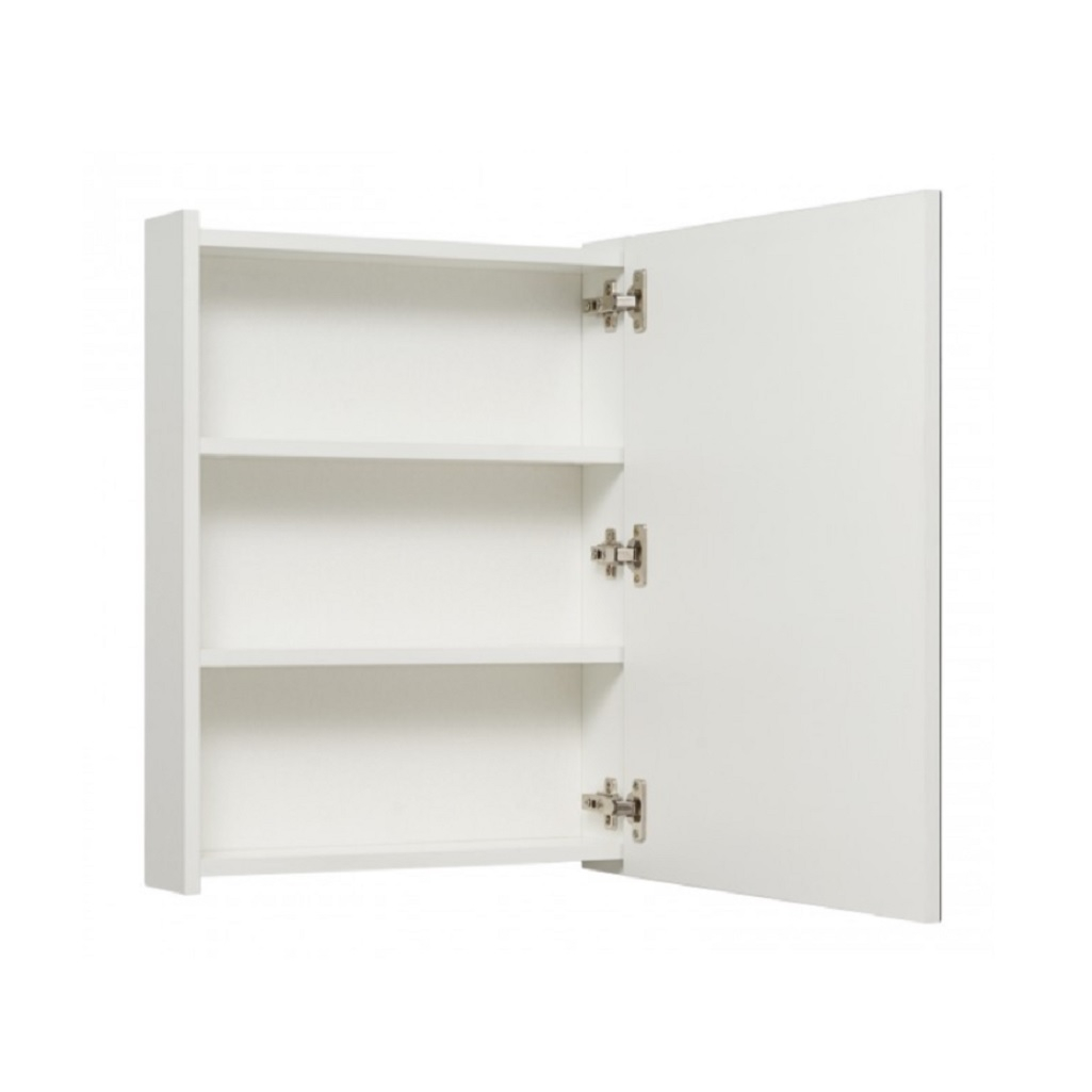 Шкаф зеркальный навесной Runo Лада 40, для ванной комнаты, белый