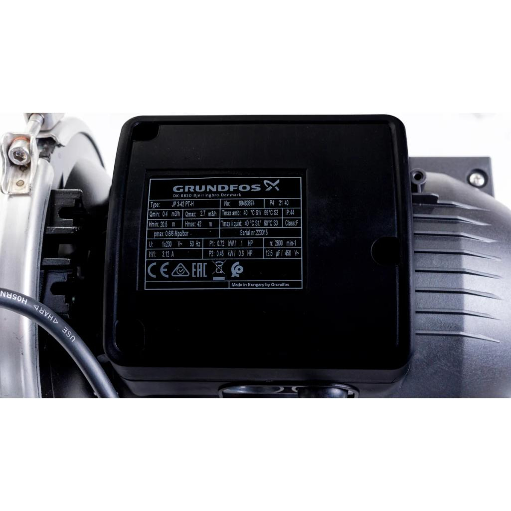 Насосная станция GRUNDFOS JP 3-42 PT-H для чистой воды, 720 Вт, напор 39 м, 60 л/мин
