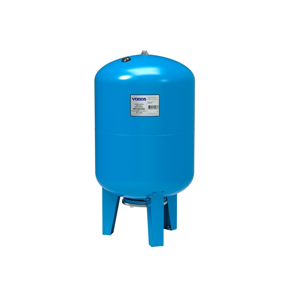 Гидроаккумулятор Vodos WTR VS00198, вертикальный, 200 л, 10 бар, G 11/4