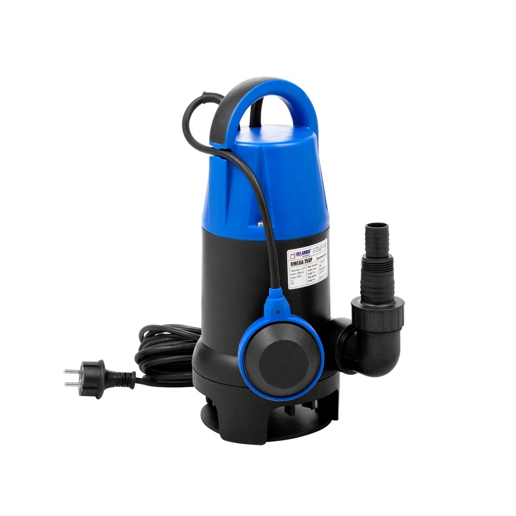 Насос дренажный Belamos Omega 40 SP, BLM40 SP профессиональный, для грязной воды, 400 Вт, напор 5 м, 125 л/мин