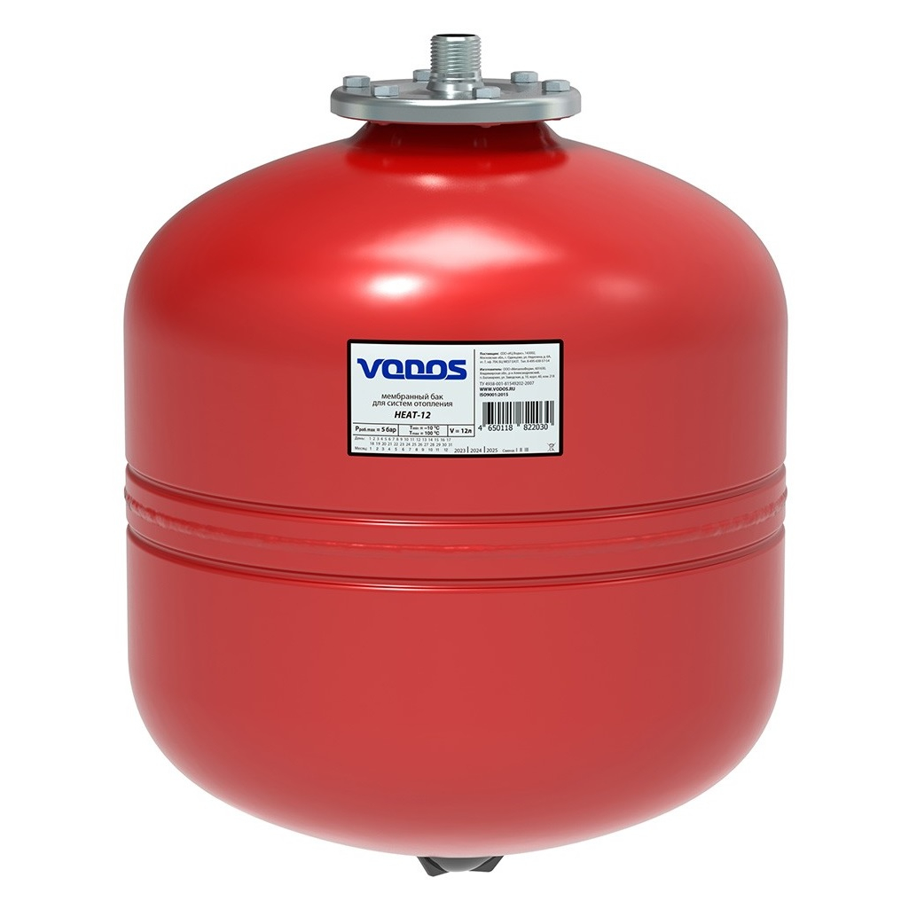 Бак мембранный Vodos Heat VS00206, вертикальный, 24 л, 5 бар, G 3/4