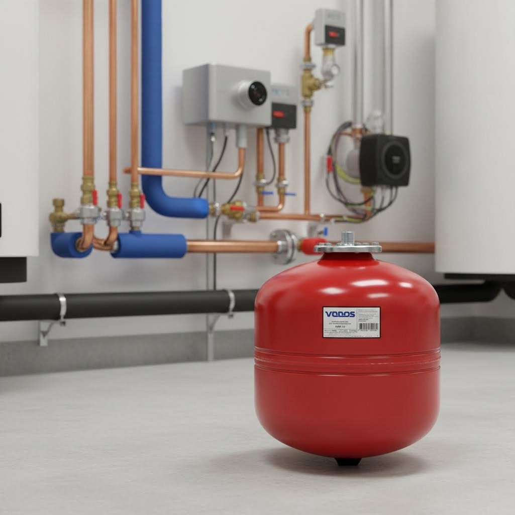 Бак мембранный Vodos Heat VS00206, вертикальный, 24 л, 5 бар, G 3/4