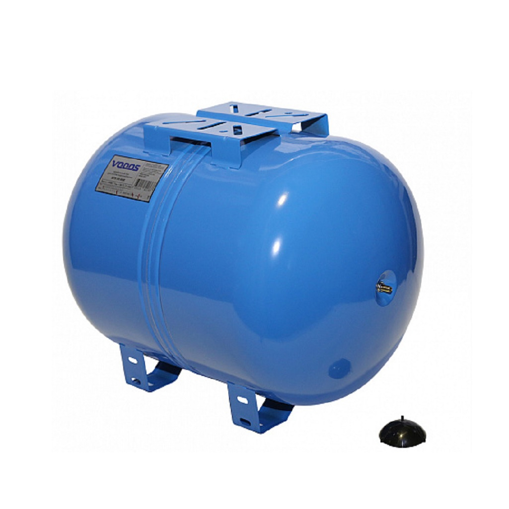 Бак мембранный Vodos Base 50 HOR, VS00247, горизонтальный, 50 л, 10 бар, G 1