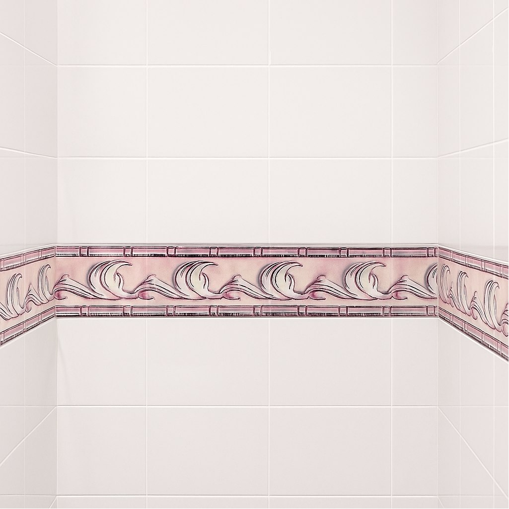 Бордюр Tubadzin L-Luar 2B 45х200 мм, рельефная поверхность, бежевый