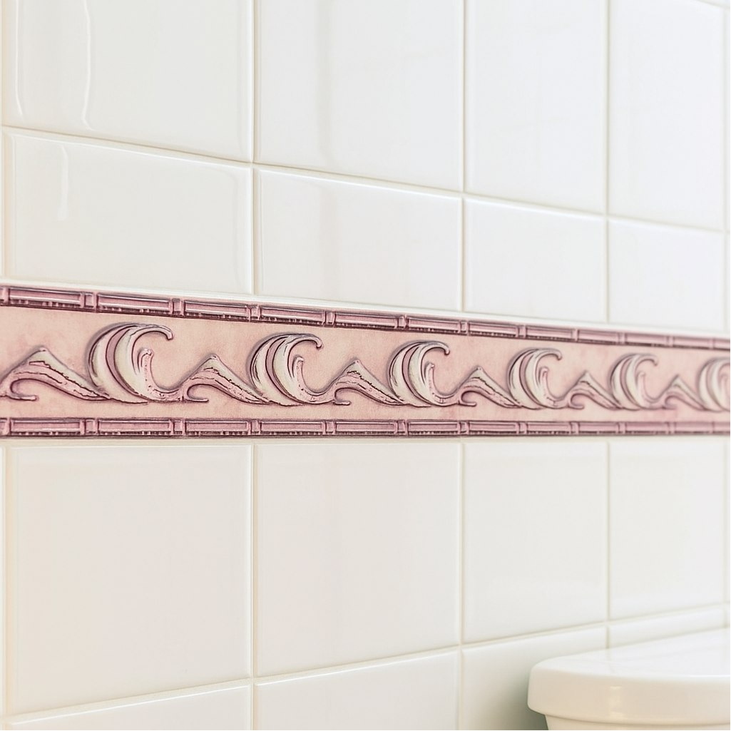 Бордюр Tubadzin L-Luar 2B 45х200 мм, рельефная поверхность, бежевый