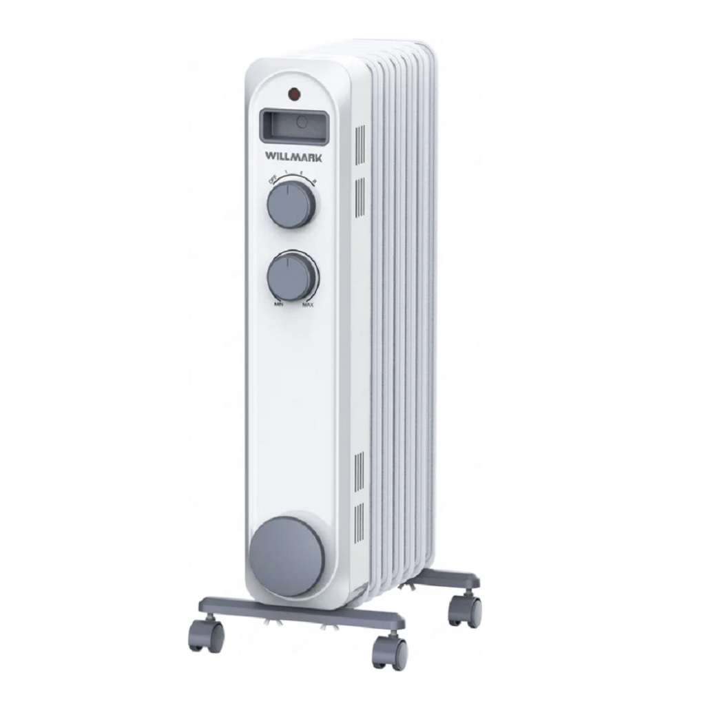 Радиатор масляный Willmark WOR-2409 2000В, белый, 1.5 кВт, 7 секций