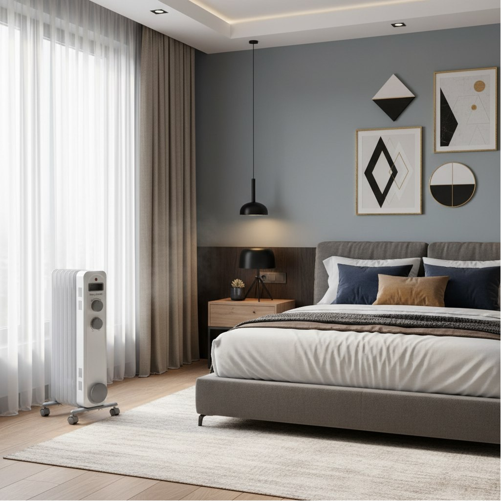 Радиатор масляный Willmark WOR-2409 2000В, белый, 1.5 кВт, 7 секций