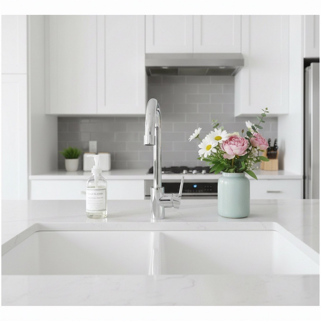 Смеситель для кухни AV Engineering, AVSHU4-A134-439, гибкий излив, аэратор, хром