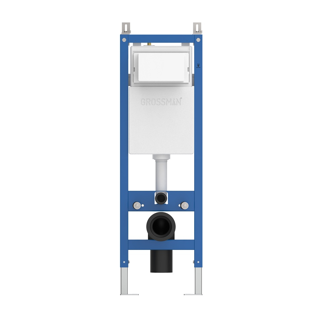 Инсталляция для подвесного унитаза Grossman 900.K31.03.000, сталь, синий