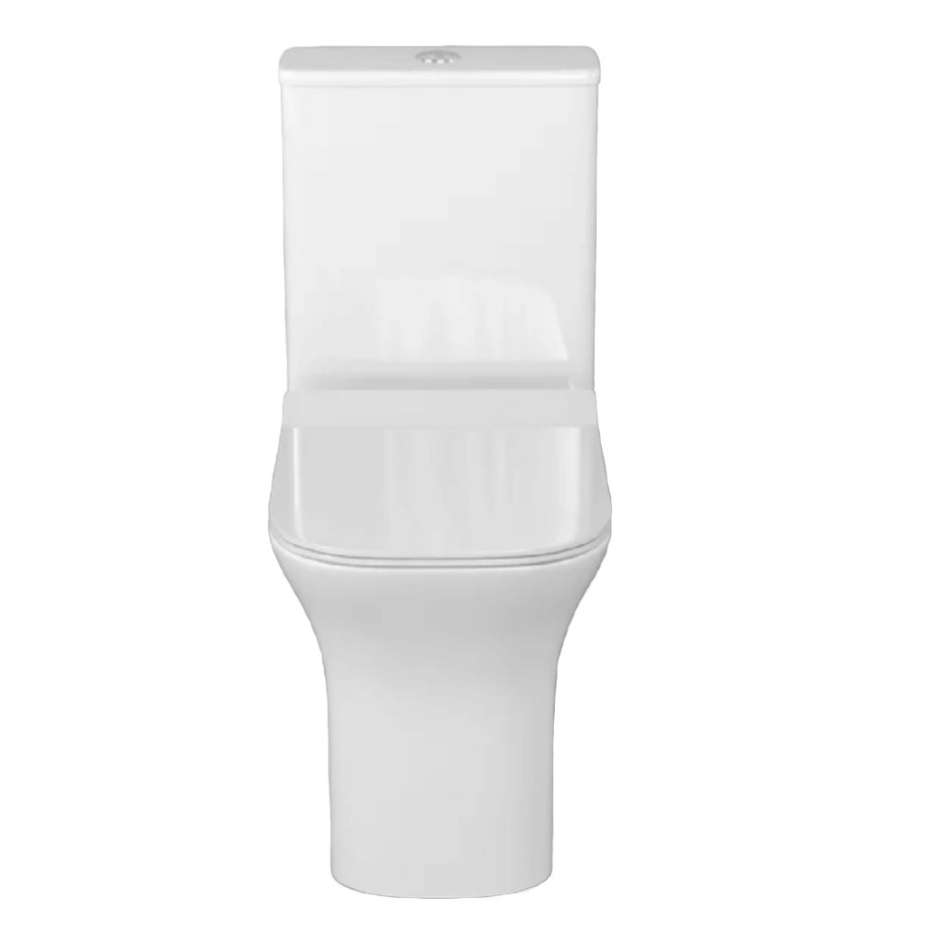 Унитаз напольный Grossman Classic GR-4464SQ, безободковый, с тонкой крышкой, белый, 350х640х800 мм