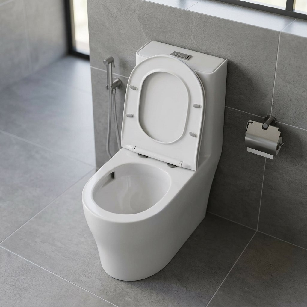 Унитаз-компакт напольный Grossman Classic GR-4488SQ, безободковый, с тонкой крышкой, белый
