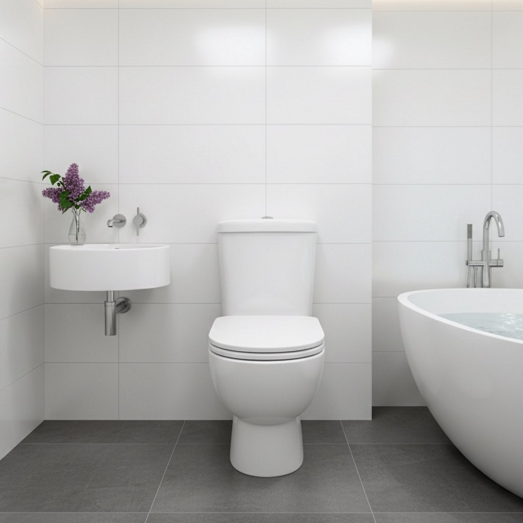 Унитаз  напольный Sanita luxe Art Comfort 248464, с бачком и сиденьем, белый