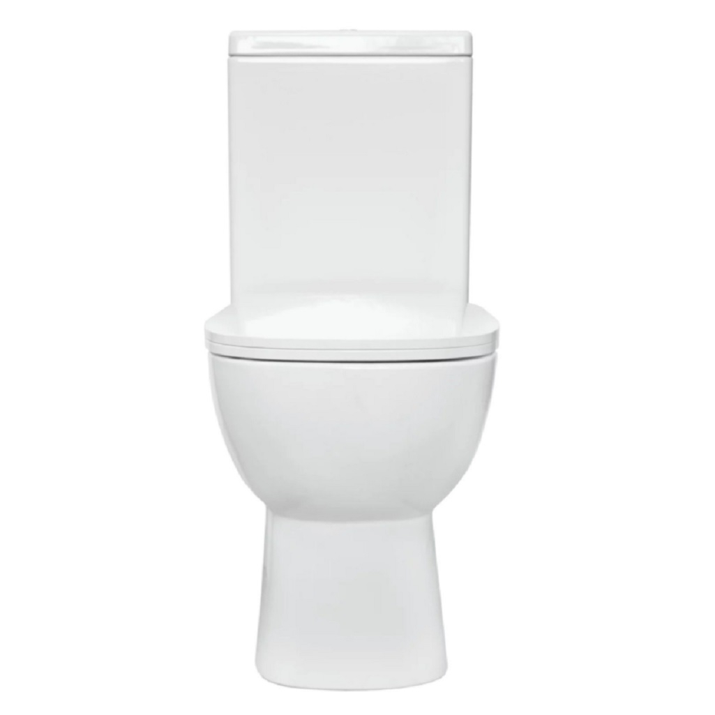 Унитаз напольный Sanita luxe Quadro Slim 248460, с бачком и сиденьем, белый