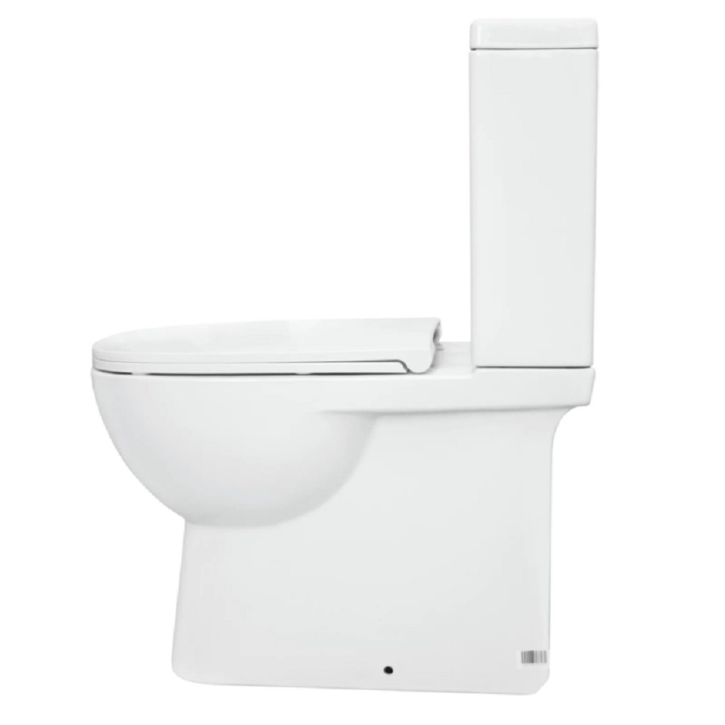 Унитаз напольный Sanita luxe Quadro Slim 248460, с бачком и сиденьем, белый