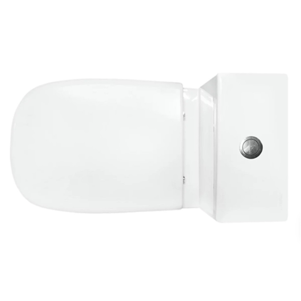 Унитаз напольный Sanita luxe Quadro Slim 248460, с бачком и сиденьем, белый