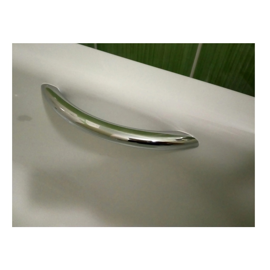 Комплект ручек Aqualux для чугунных ванн, металл, хром, крепление в комплекте