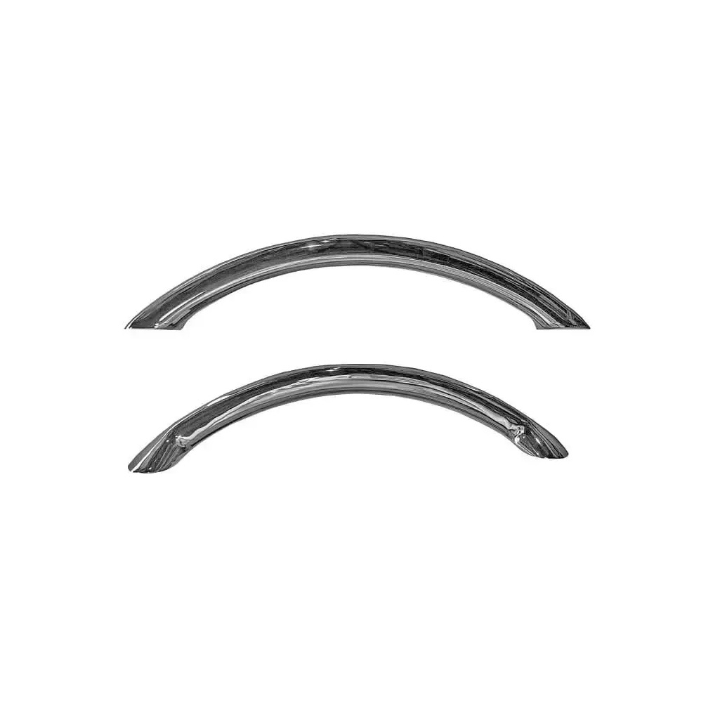 Комплект ручек Aqualux для чугунных ванн, металл, хром, крепление в комплекте