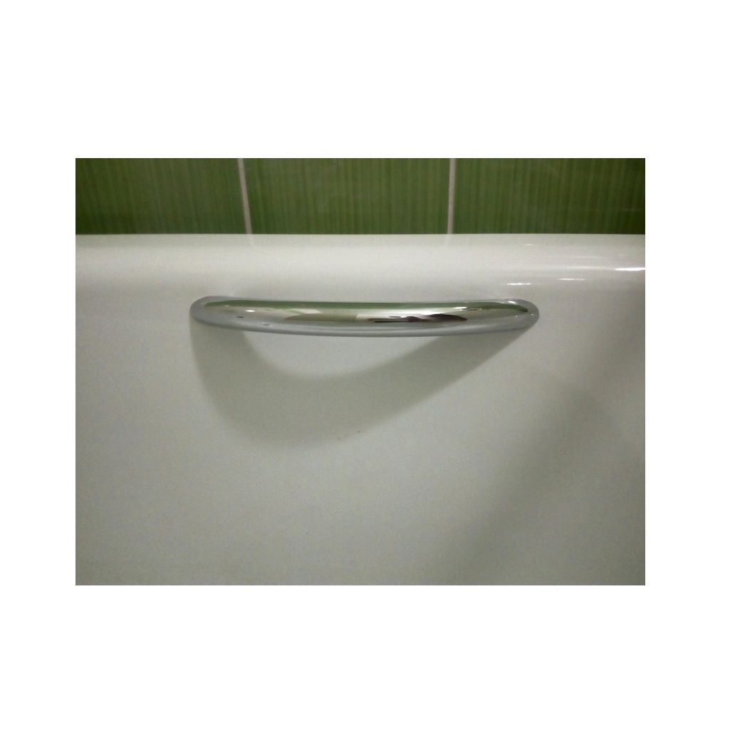 Комплект ручек Aqualux для чугунных ванн, металл, хром, крепление в комплекте