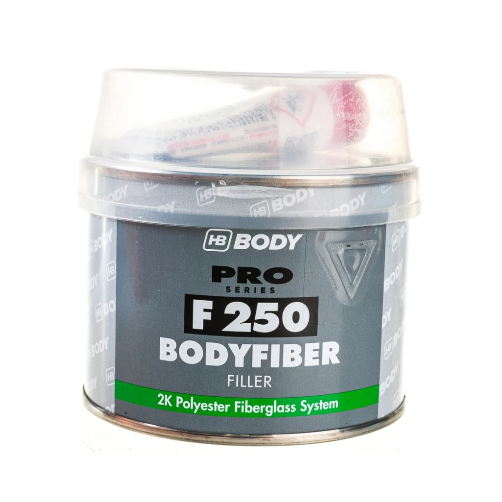 Шпатлевка полиэфирная HB Body Pro F250 Fiber 7729157, 0.25 кг