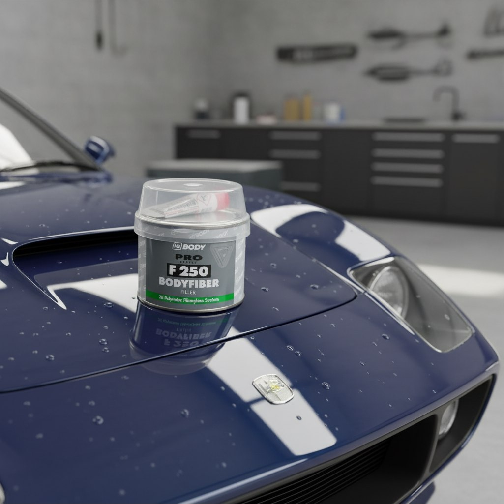 Шпатлевка полиэфирная HB Body Pro F250 Fiber 7729157, 0.25 кг