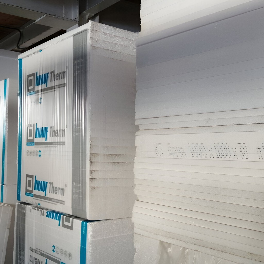 Пенополистирол ППС Knauf, для перегородок, пола, стен, 40х1000х1000 мм, 1 лист