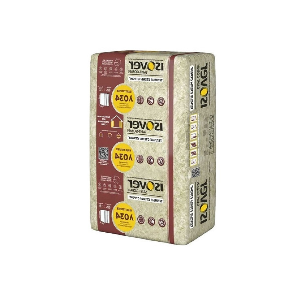 Утеплитель ISOVER плита Теплые стены Стронг 100х610х1000 мм 3.05 кв.м, 5 плит