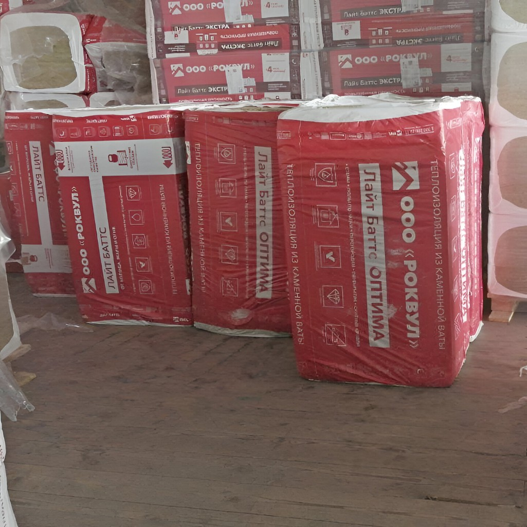 Утеплитель Rockwool Лайт Баттс для перекрытий, стен 50х600х1000 мм, 6 кв.м, 10 плит