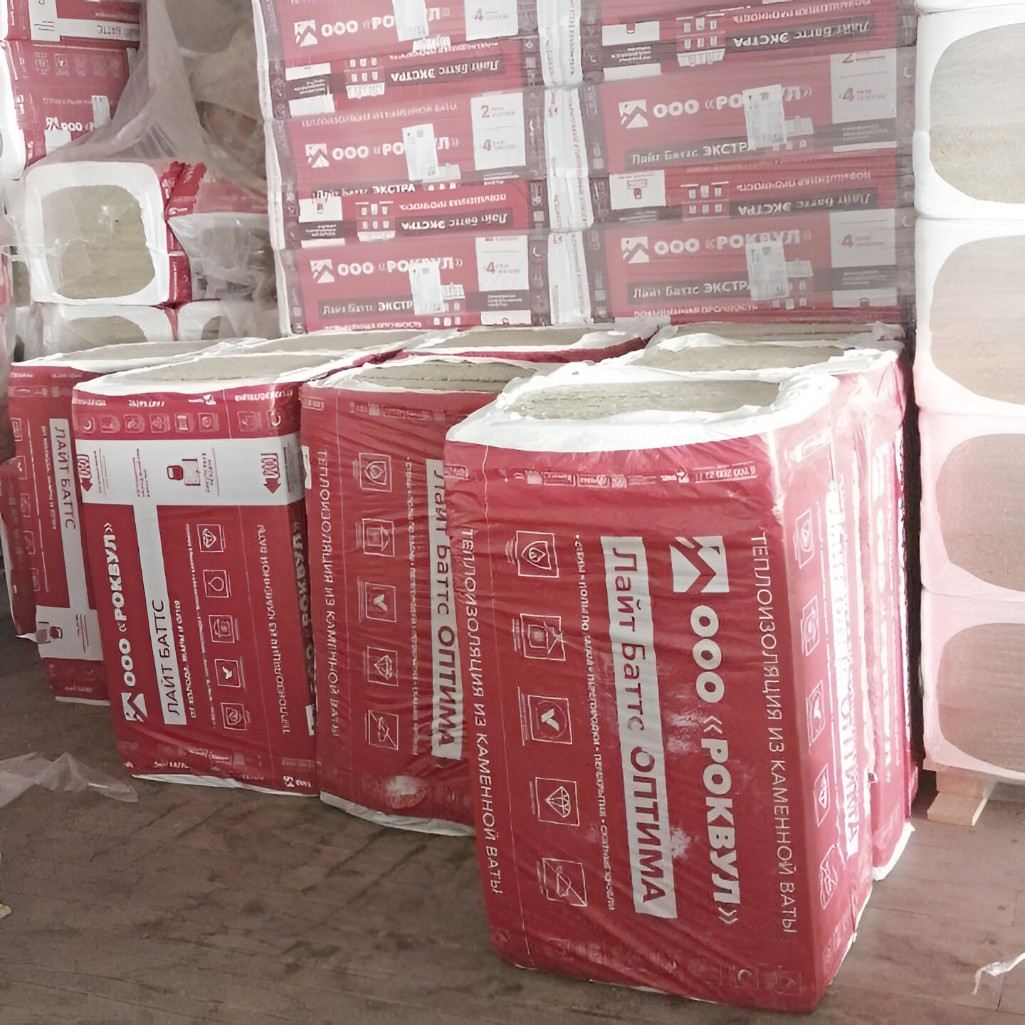 Утеплитель Rockwool Лайт Баттс для перекрытий, стен 50х600х1000 мм, 6 кв.м, 10 плит