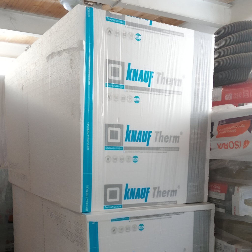Пенополистирол ППС Knauf, для перегородок, пола, стен, 100х1000х2000 мм, 1 лист