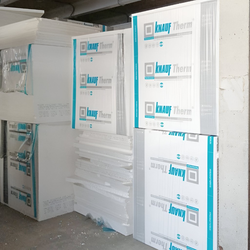 Пенополистирол ППС Knauf, для перегородок, пола, стен, 100х1000х2000 мм, 1 лист