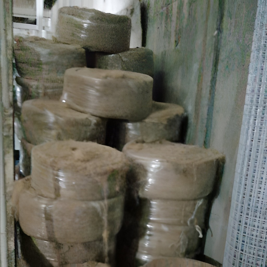 Пакля Лен-джут строительная, для стен и полов, толщина 8-10 мм, 0.15х10 м, в рулоне