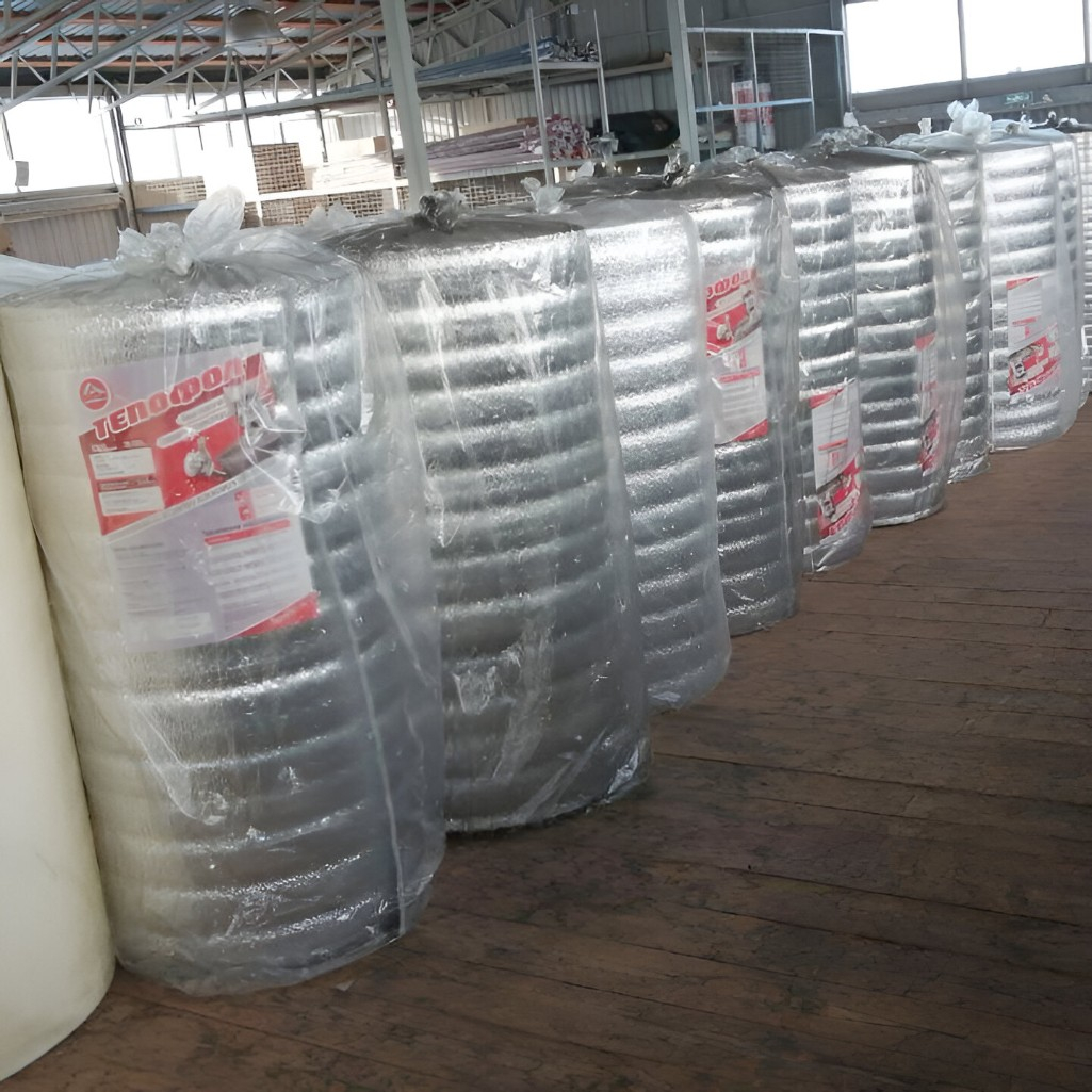 Утеплитель Тепофол А фольга, вспененный полиэтилен 5 мм, ширина 1050 мм, на отрез от 1 п.м