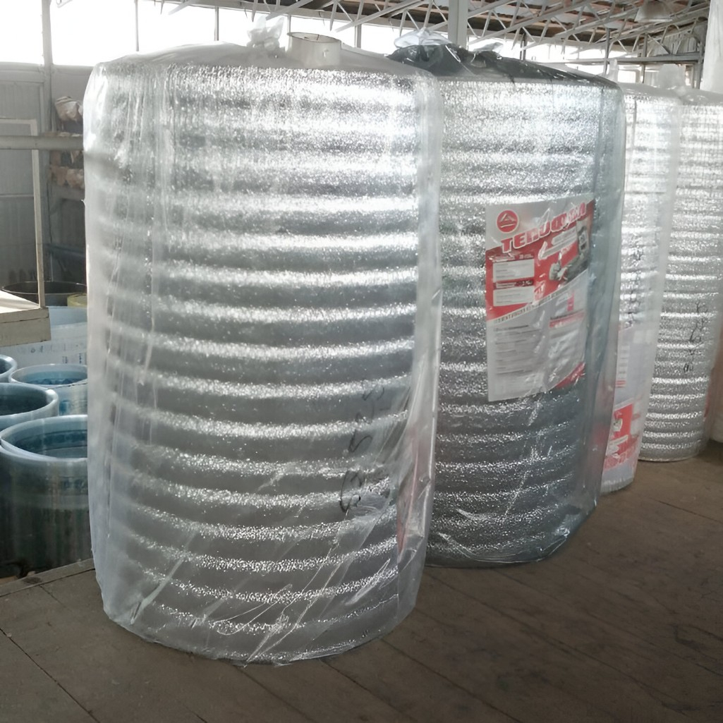 Утеплитель Тепофол А фольга, вспененный полиэтилен 8 мм, ширина 1050 мм, на отрез от 1 п.м