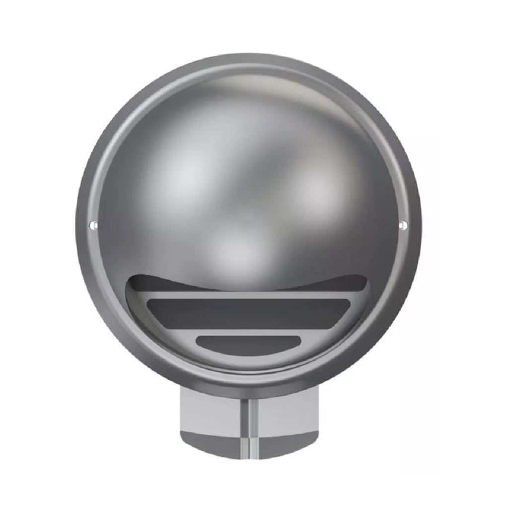 Выход стенной с сеткой Era 10ВМ, наружный d 100 мм, нержавеющая сталь