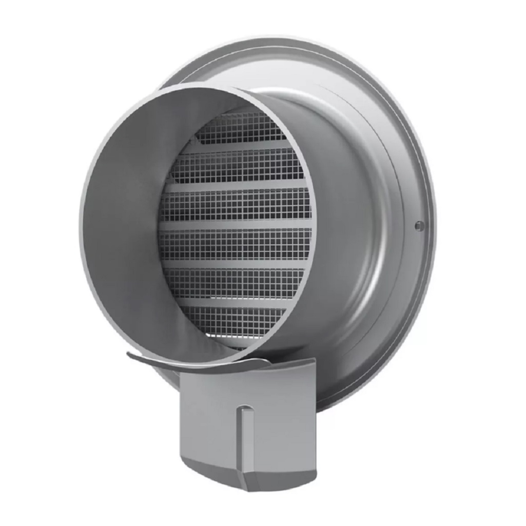 Выход стенной с сеткой Era 10ВМ, наружный d 100 мм, нержавеющая сталь