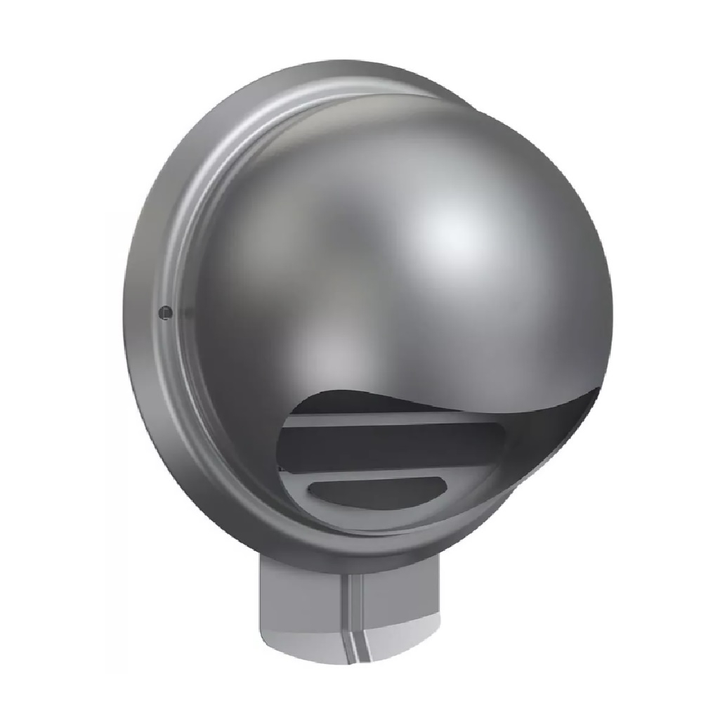 Выход стенной с сеткой Era 10ВМ, наружный d 100 мм, нержавеющая сталь