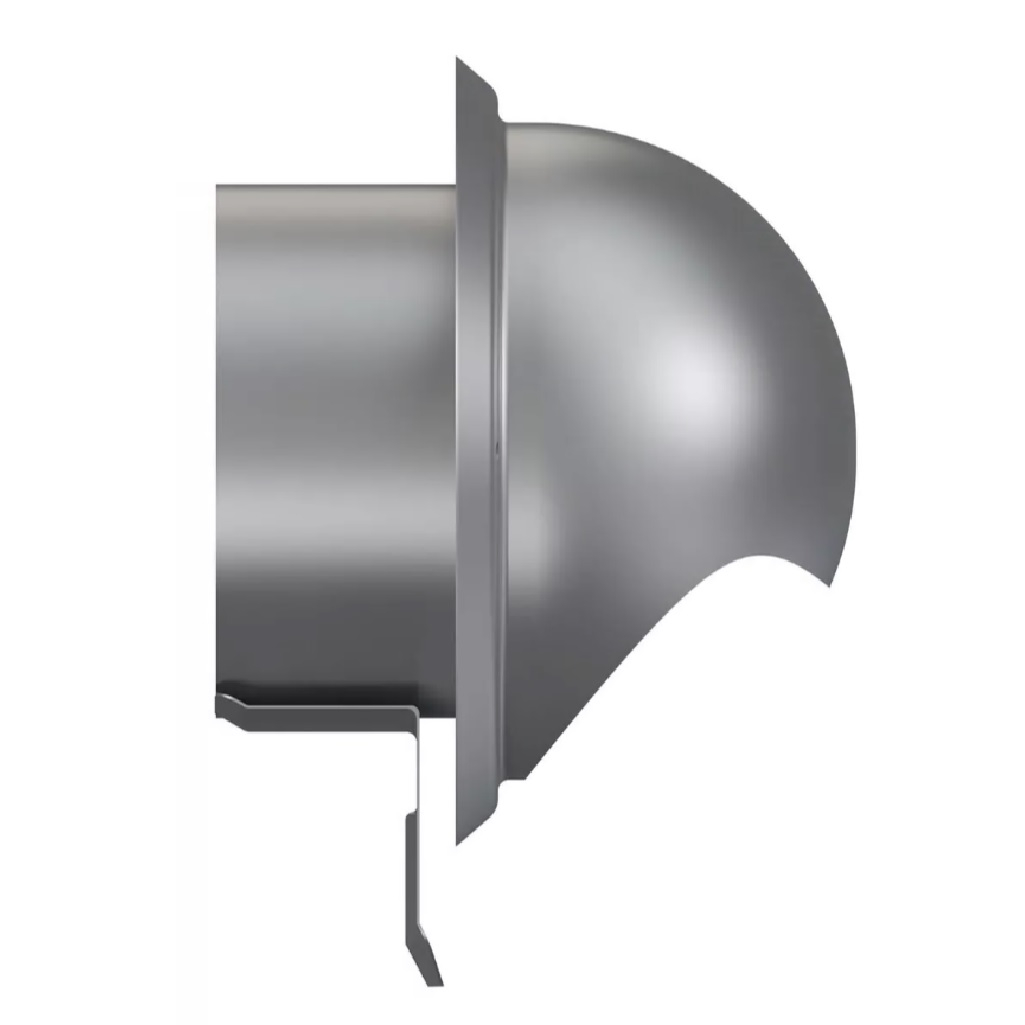 Выход стенной с сеткой Era 10ВМ, наружный d 100 мм, нержавеющая сталь