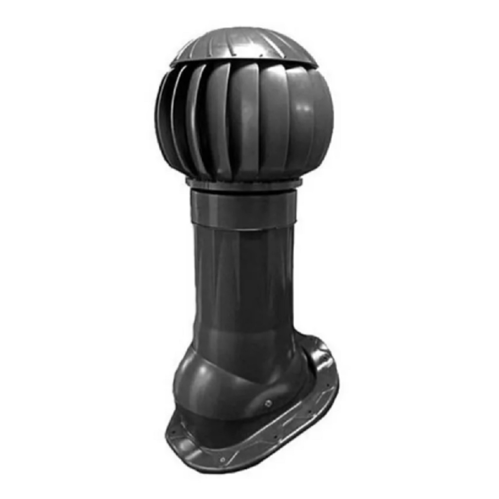 Турбодефлектор Era Monterrey RRTV+М, диаметр 160 мм, для металлочерепицы, комплект, серый